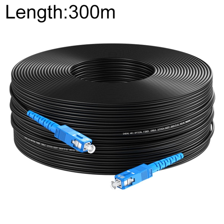 Ponticello patch per cavo flessibile per fibra ottica per esterni a lungo raggio in filo di acciaio triplo con connettore SC, lunghezza cavo: 300 m, 300m Ponticello patch per cavo flessibile per fibra ottica per esterni a lungo raggio in filo di acciaio triplo con connettore SC, lunghezza cavo: 300 m, 300m